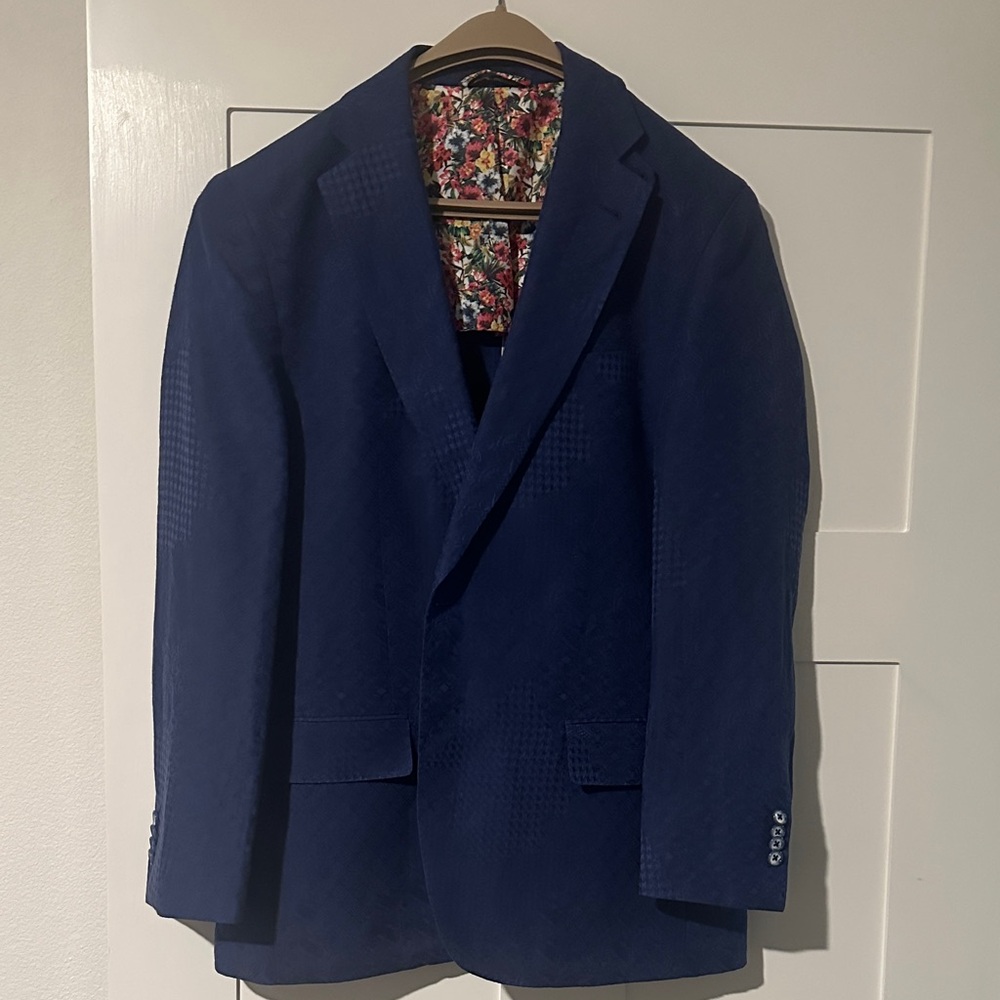 🔥Robert Graham Textured Blue Sport Jacket